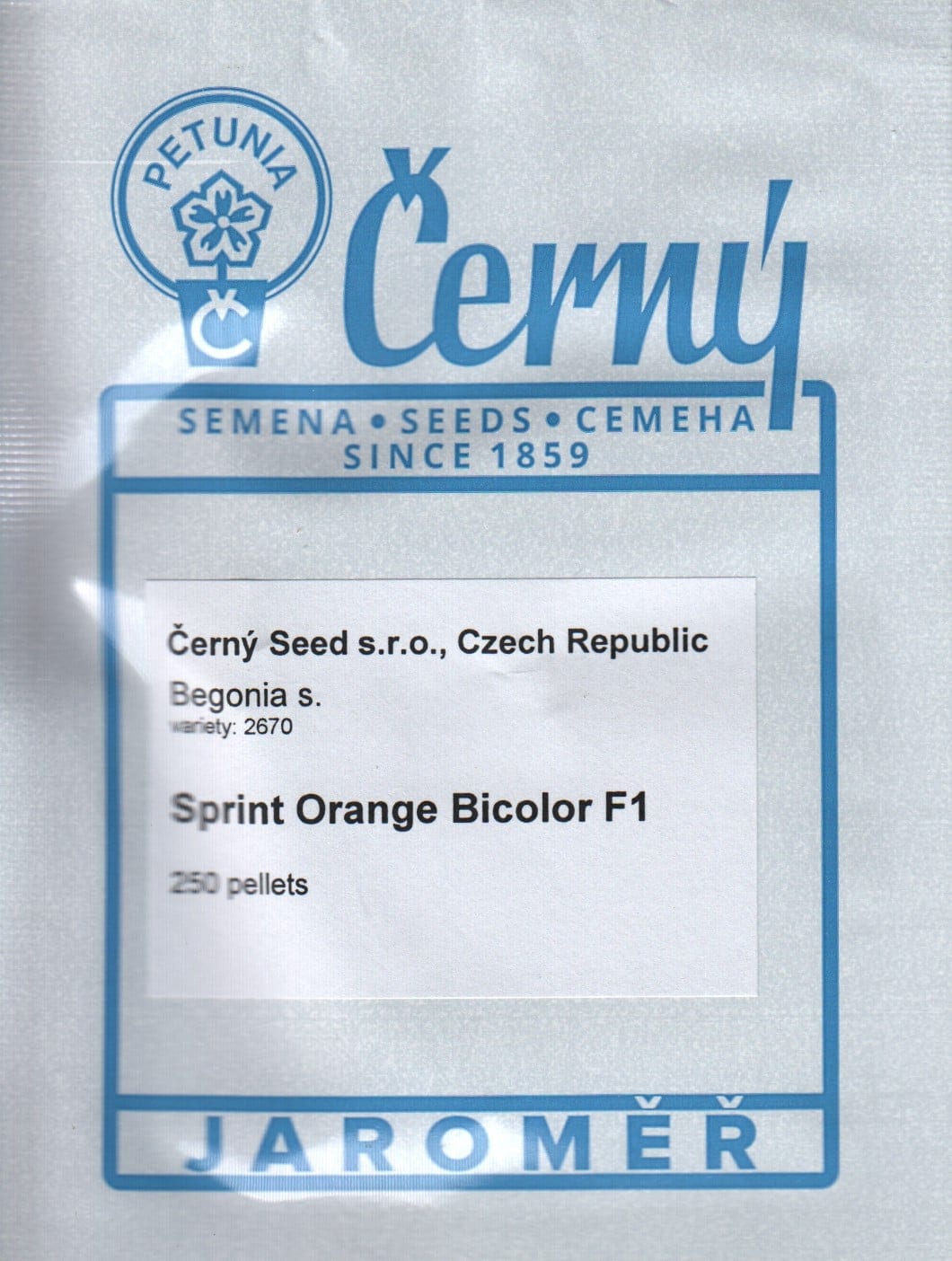 Alatiõitsev begoonia "Sprint Plus Orange Bicolor" F1