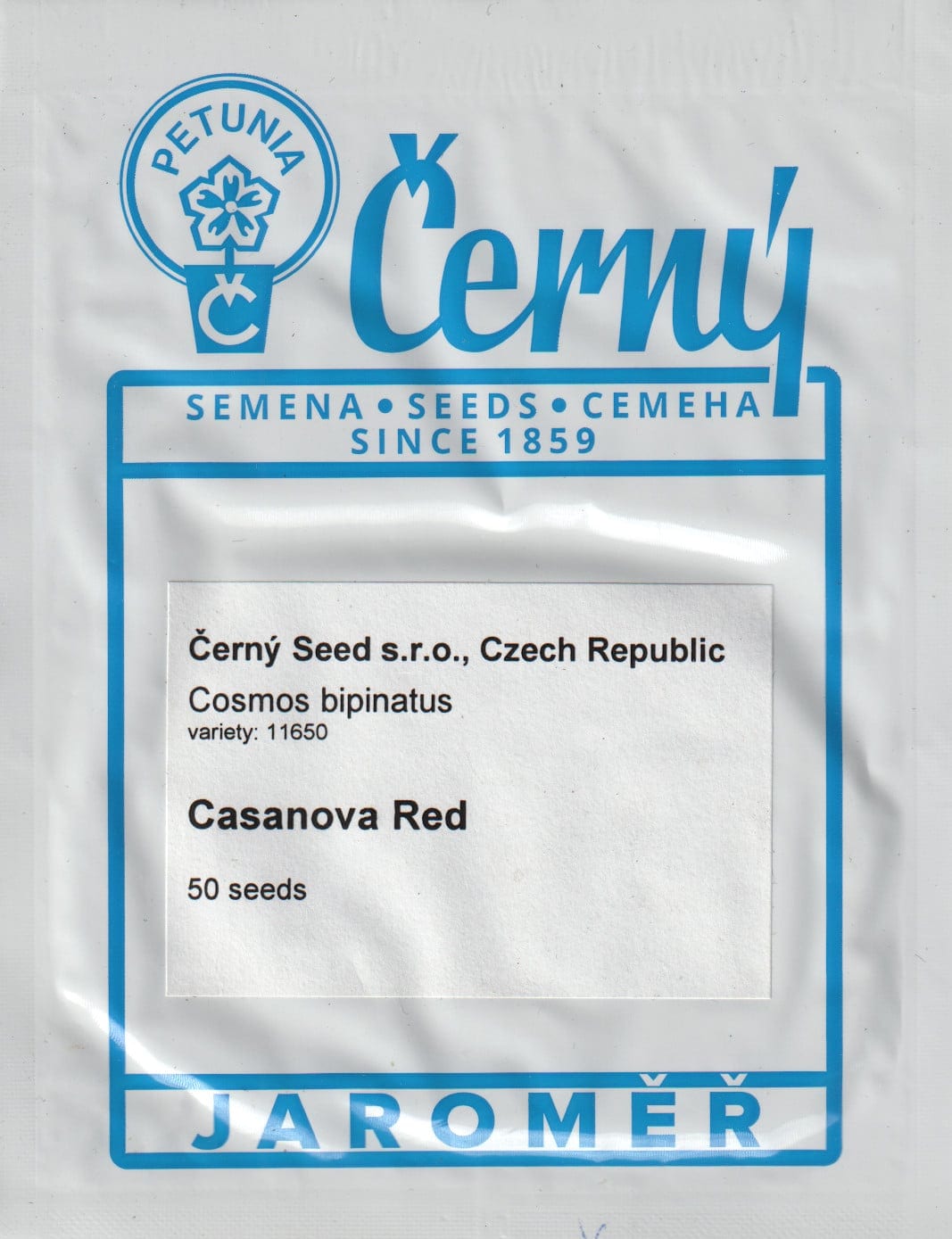 Kosmos kääbuskasvuline "Casanova Red"