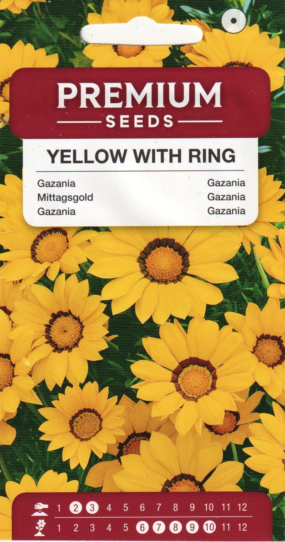 Särav gasaania "Yellow With Ring"