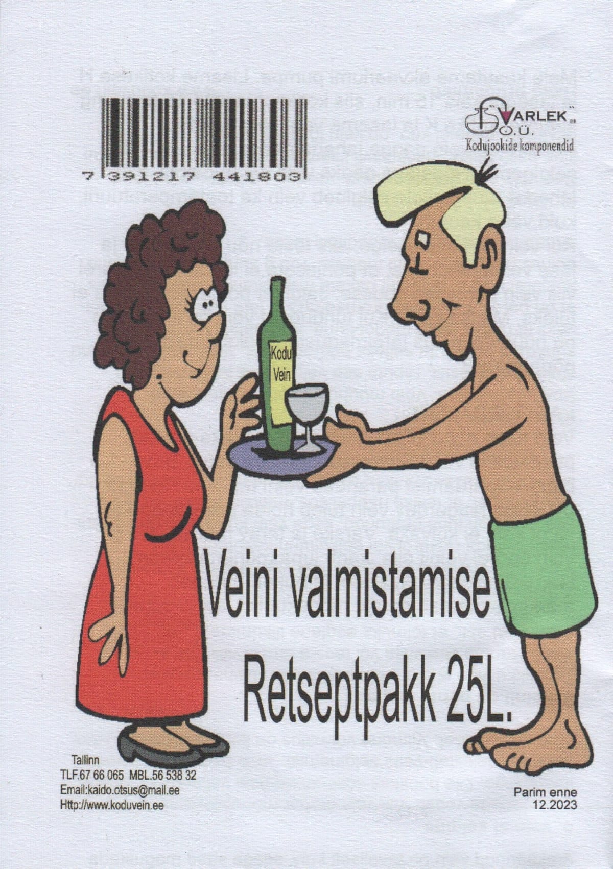 Veini valmistamise retseptpakk