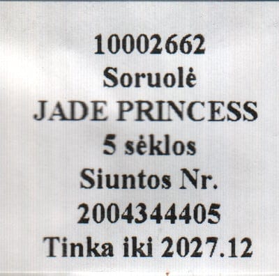 Neegri-hiidhirss "Jade Princess"