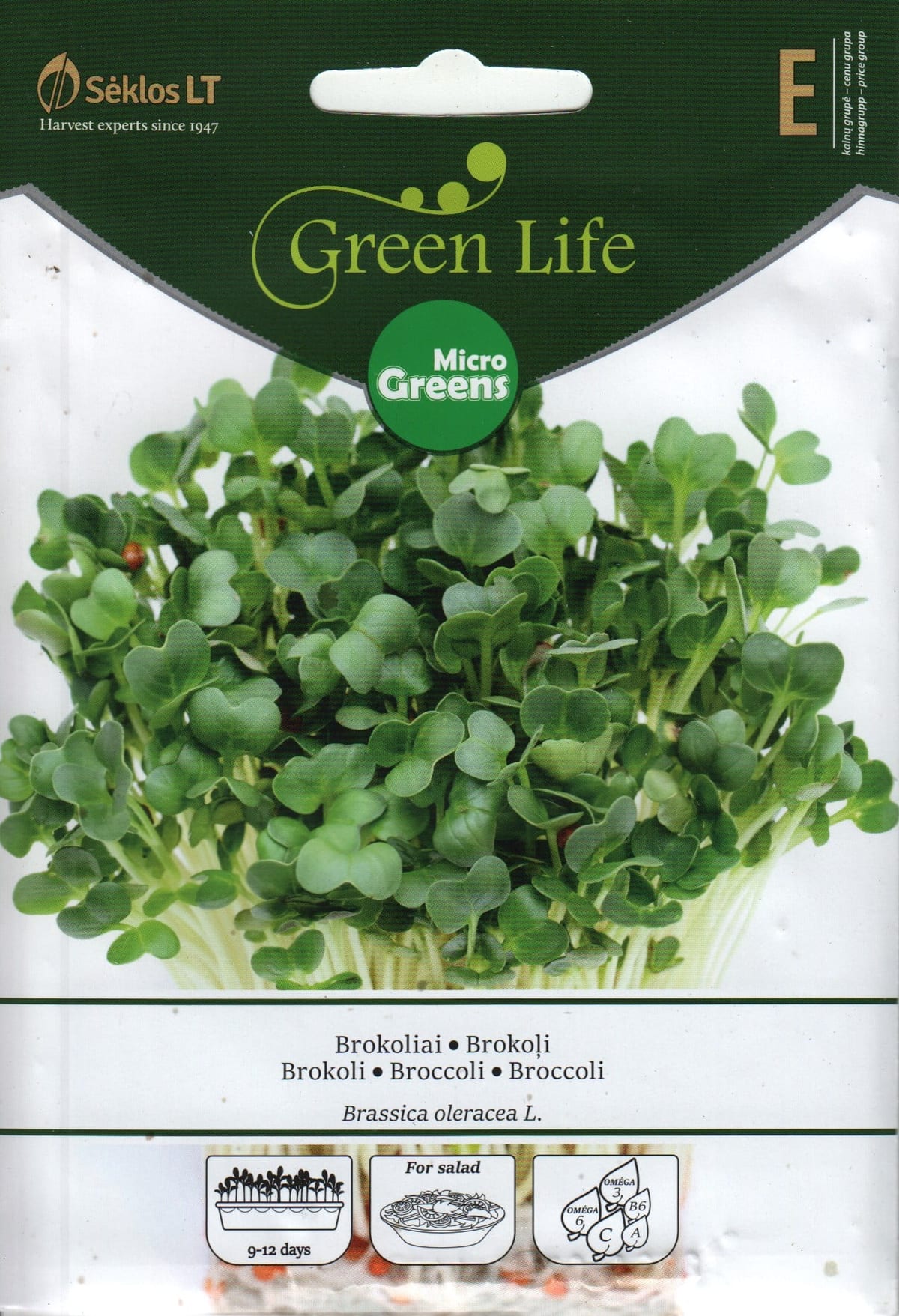 Seemned idandamiseks - brokkoli - micro greens