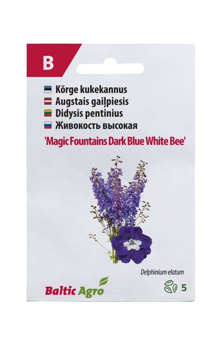 Kõrge kukekannus "Magic Fountains Dark Blue White Bee"