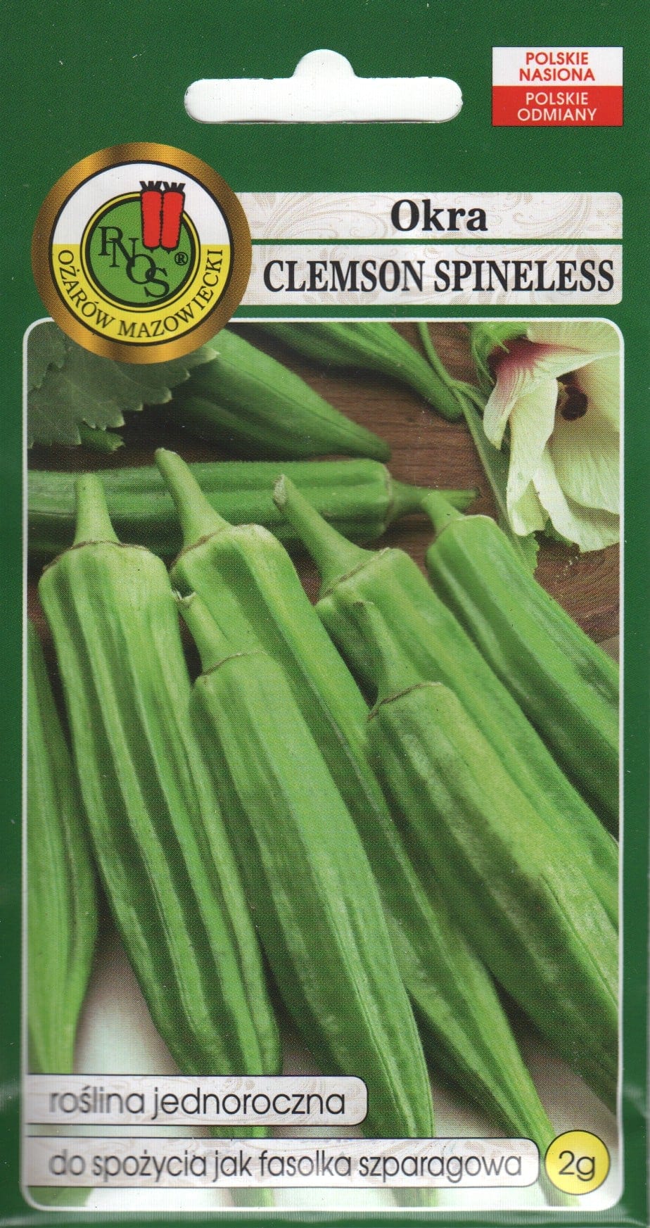 Okra "Clemson Spineless"