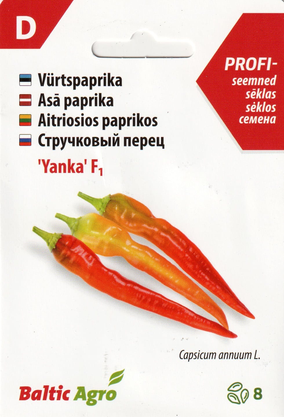 Kibepaprika "Yanka" F1