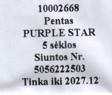 Egiptuse tähetrobi "Purple Star"