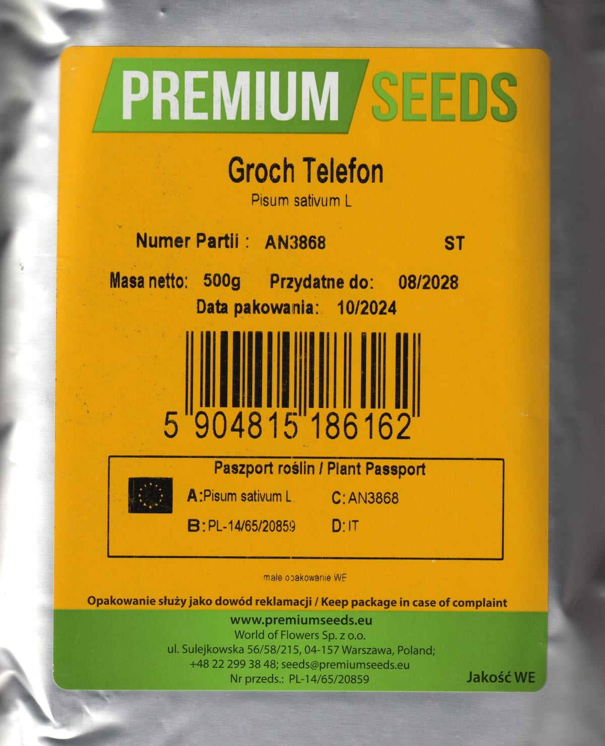 Aedhernes kõrge "Telefon" / "Telephone" 500 grammi