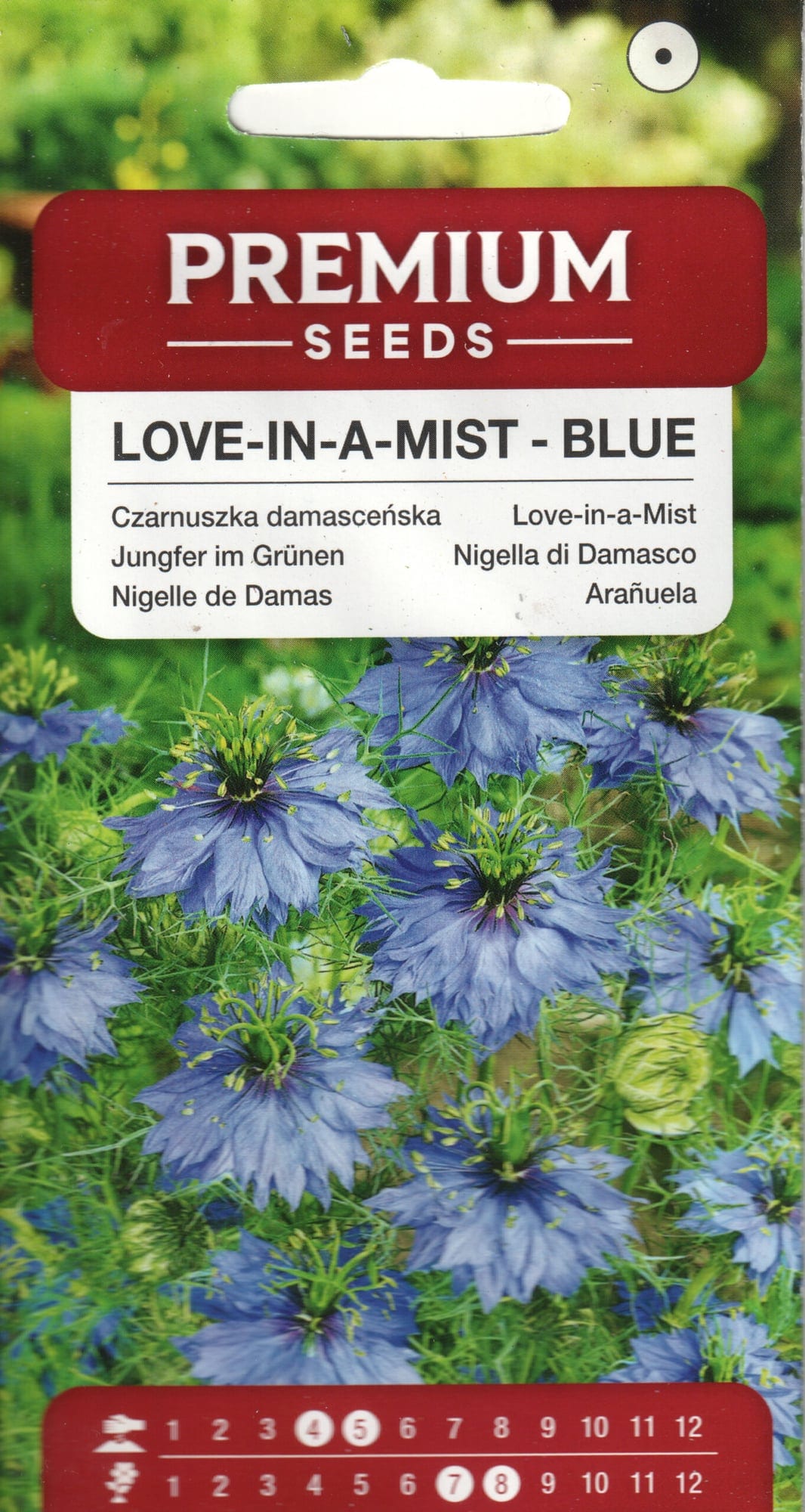 Türgi mustköömen "Love In a Mist Blue"