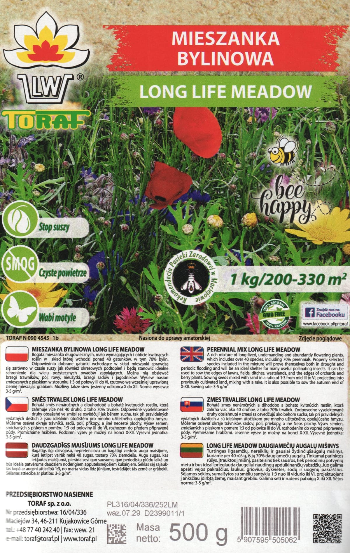 Lillemuru "Long Life Meadow" 500 grammi