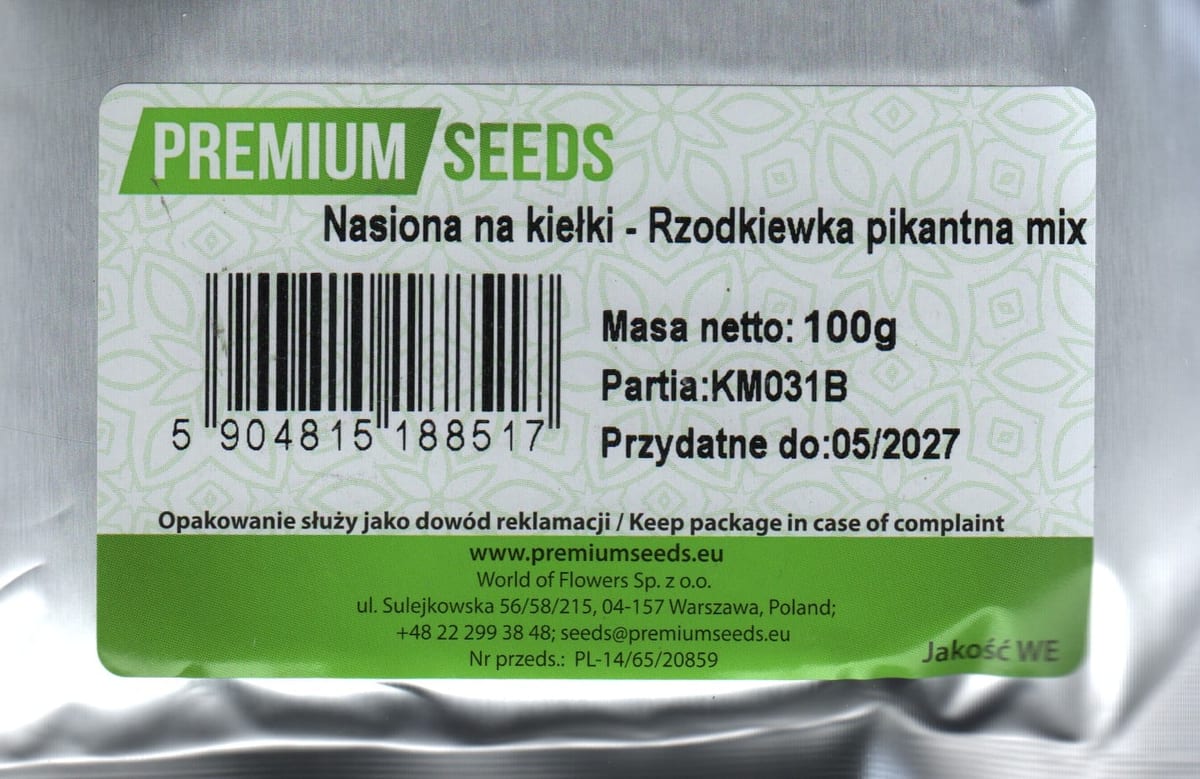 Seemned idandamiseks - redis segu - 100 grammi