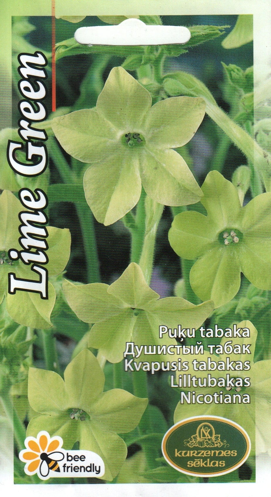 Sanderi tubakas "Lime Green"