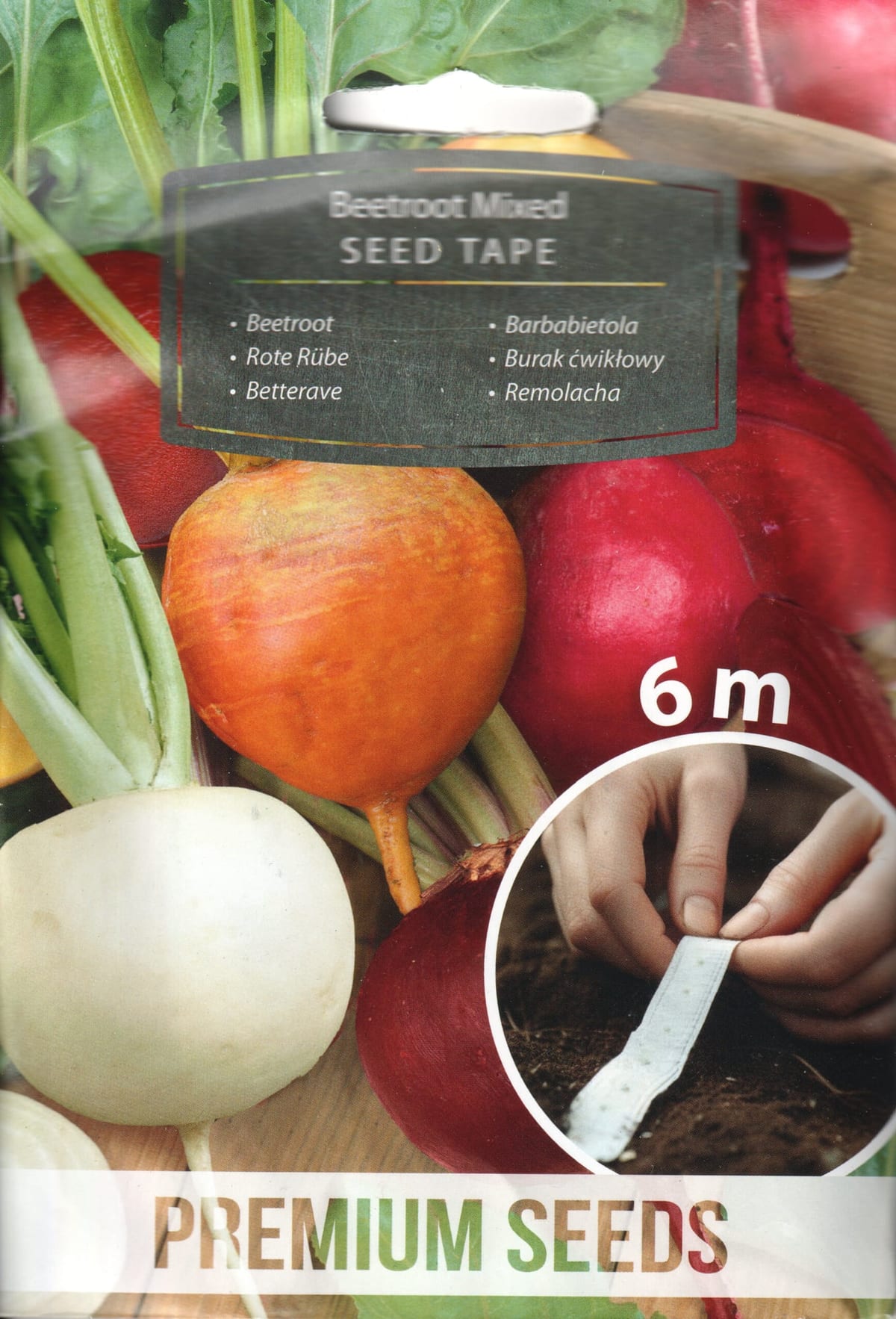 Peet värvide ja sortide segu - lindil 6 meetrit