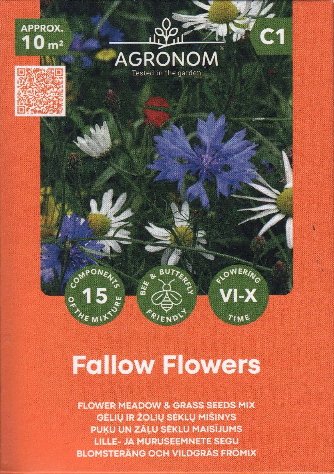 Lillemuru üheaastastest suvelilledest ja heintaimedest / Lille-ja muruseemnete segu "Fallow Flowers"