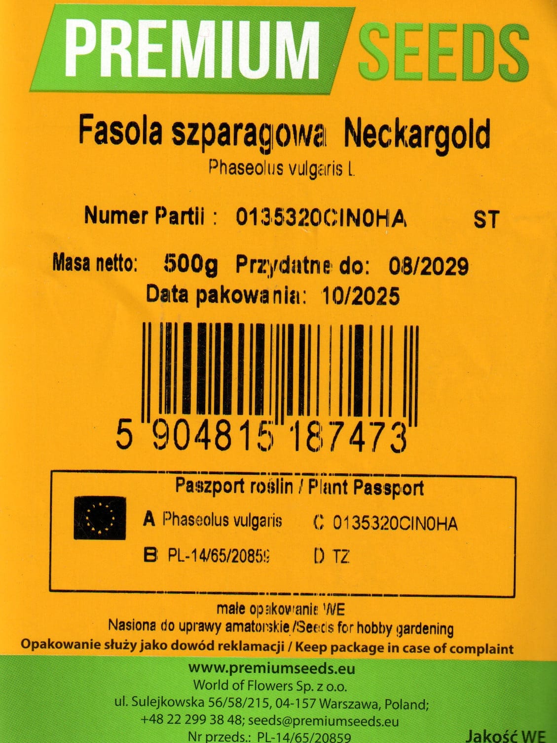 Lattuba "Neckargold" 500 grammi