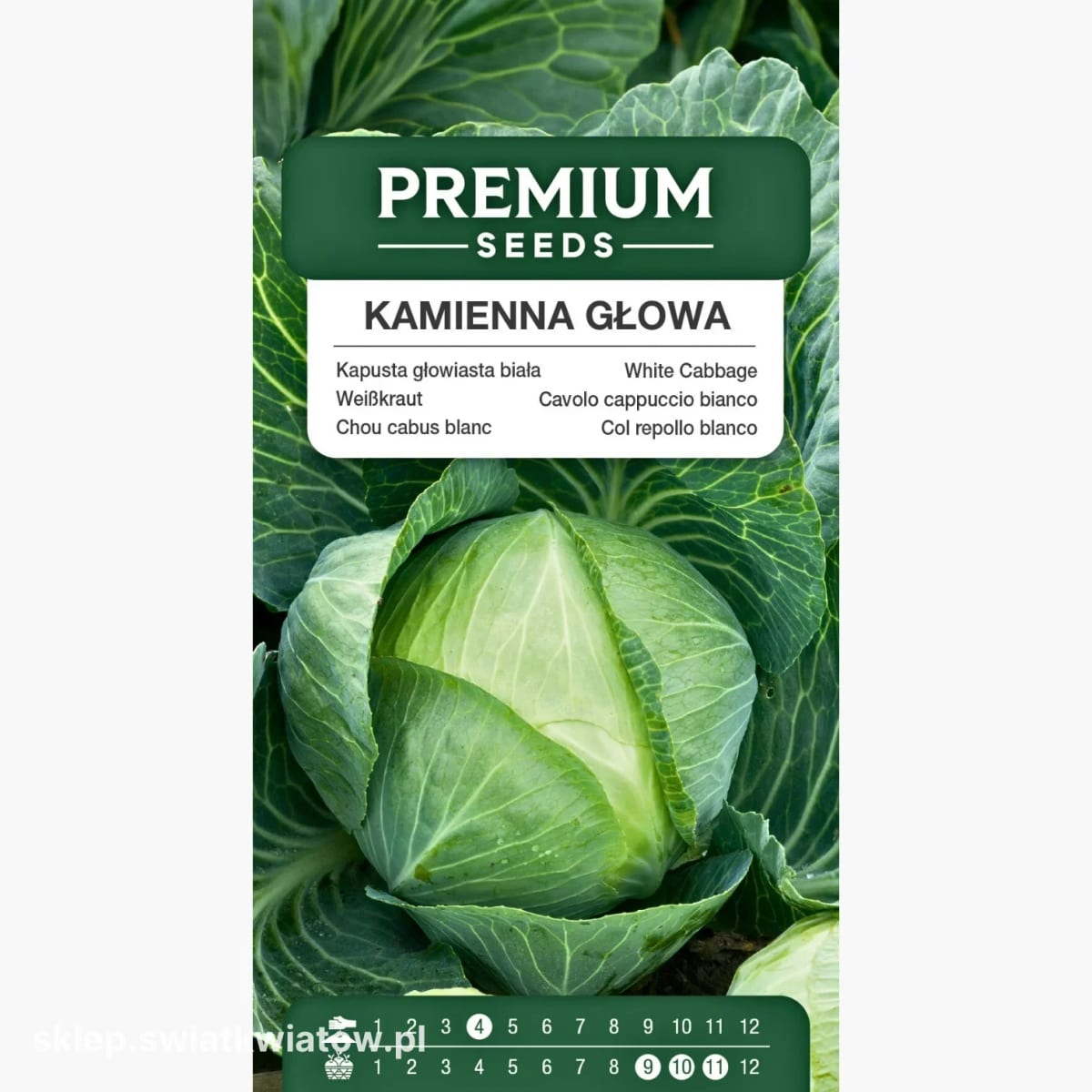 Valge peakapsas "Kamienna Glowa" / "Kivipea"