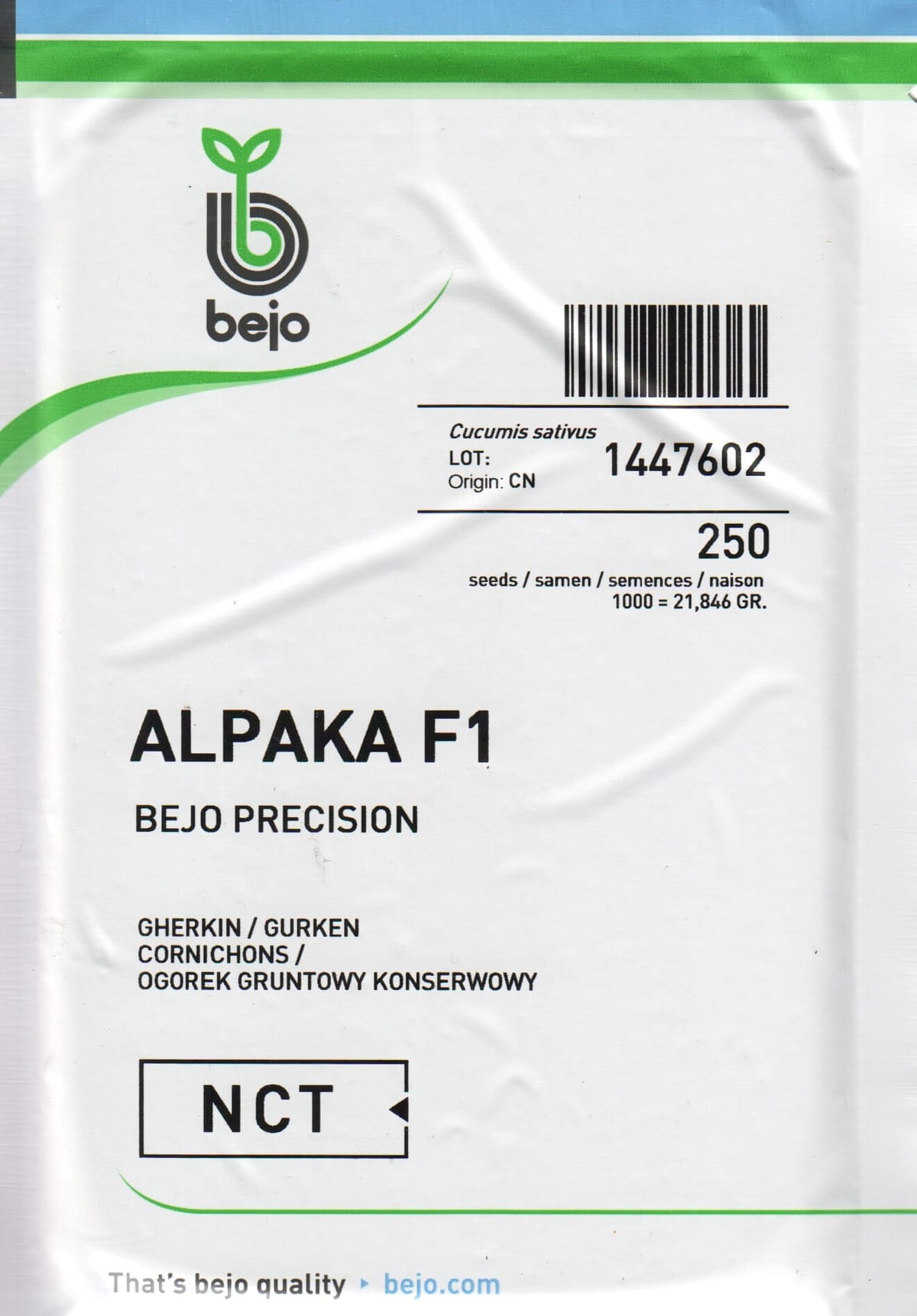 Avamaakurk "Alpaka" / "Alpaca" F1 250 seemet